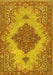 Machine Washable Persian Yellow Traditional Rug, wshtr4176yw