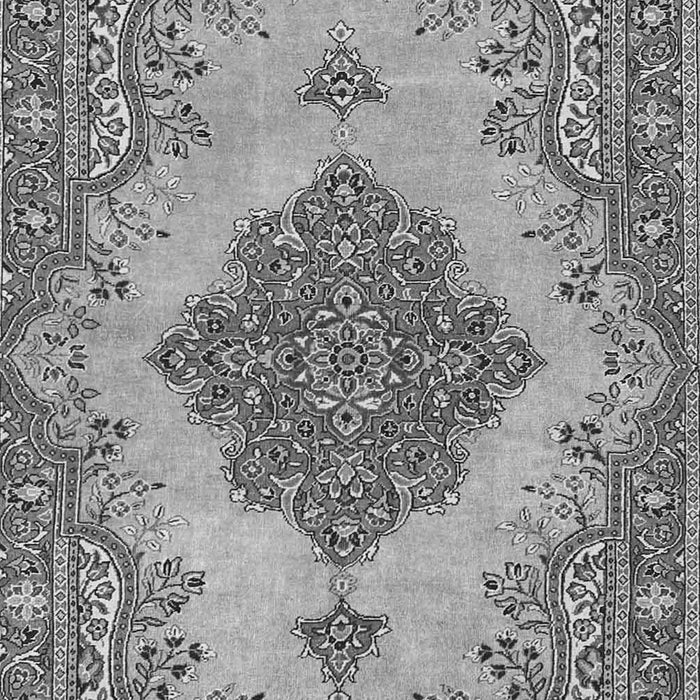 Serging Thickness of Machine Washable Persian Gray Traditional Rug, wshtr4176gry