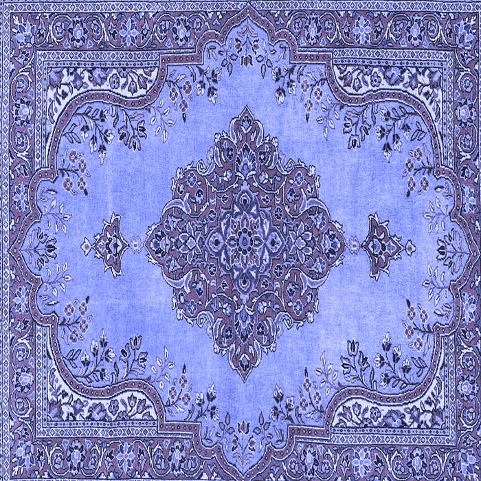 Square Persian Blue Traditional Rug, tr4176blu