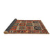 Sideview of Traditional Saffron Red Persian Rug, tr4177