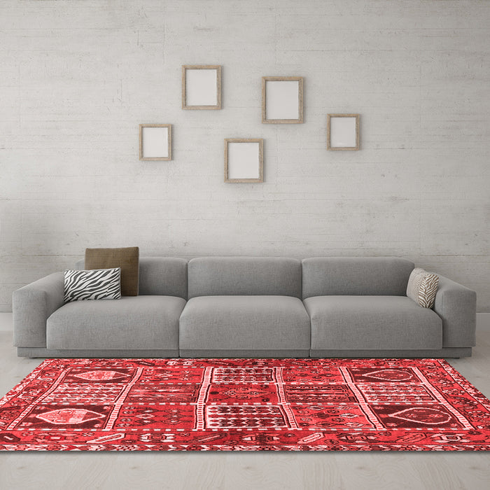 Traditional Red Washable Rugs