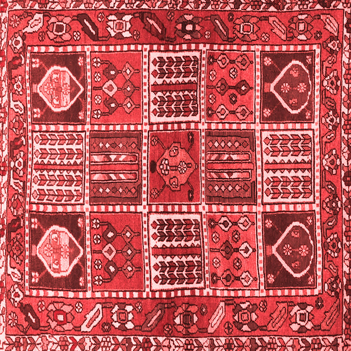 Machine Washable Persian Red Traditional Rug, wshtr4177red