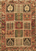 Machine Washable Persian Brown Traditional Rug, wshtr4177brn