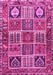 Machine Washable Persian Pink Traditional Rug, wshtr4177pnk