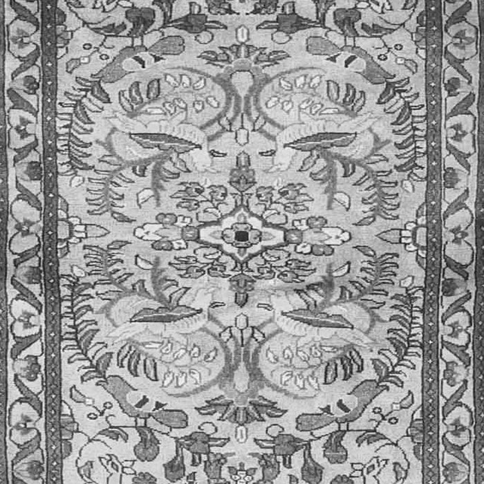 Serging Thickness of Machine Washable Persian Gray Traditional Rug, wshtr4178gry