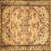 Square Machine Washable Persian Brown Traditional Rug, wshtr4178brn