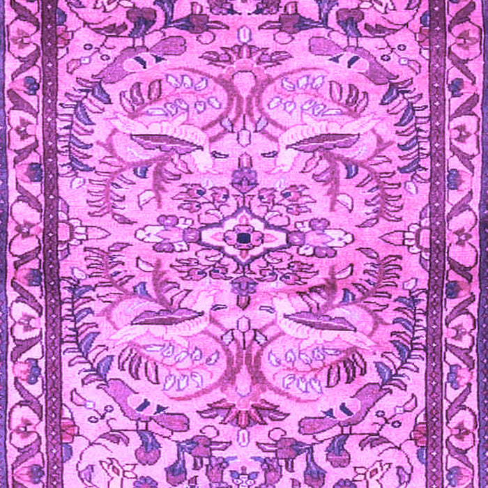 Machine Washable Persian Purple Traditional Area Rugs, wshtr4178pur
