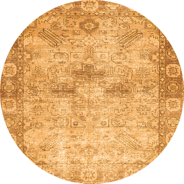 Machine Washable Persian Orange Traditional Area Rugs, wshtr4179org