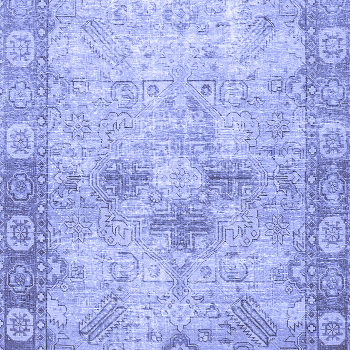 Machine Washable Persian Blue Traditional Rug, wshtr4179blu