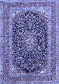 Medallion Blue Traditional Rug, tr417blu