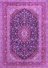 Medallion Purple Traditional Rug, tr417pur