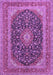 Medallion Purple Traditional Rug, tr417pur