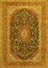 Medallion Yellow Traditional Rug, tr417yw