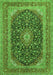 Medallion Green Traditional Rug, tr417grn