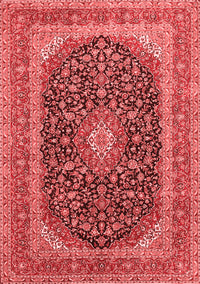 Medallion Red Traditional Rug, tr417red