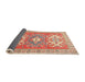 Sideview of Traditional Red Geometric Rug, tr418