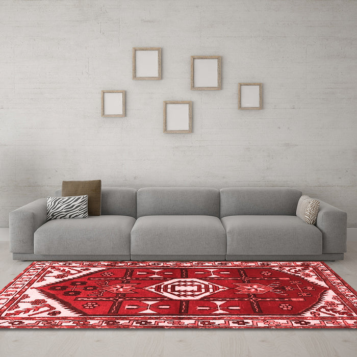 Traditional Red Washable Rugs