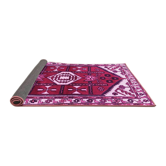 Sideview of Persian Pink Traditional Rug, tr4180pnk