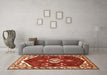 Machine Washable Persian Orange Traditional Area Rugs in a Living Room, wshtr4180org