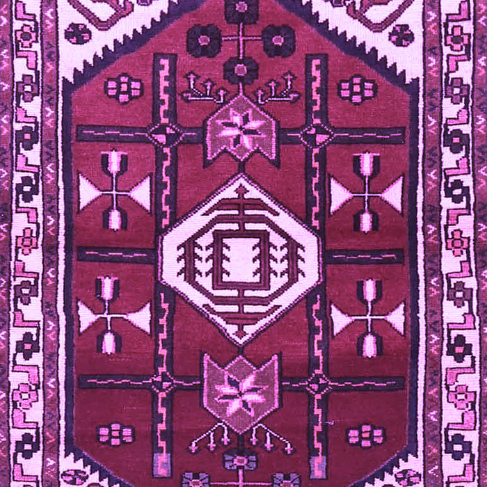 Machine Washable Persian Purple Traditional Area Rugs, wshtr4180pur