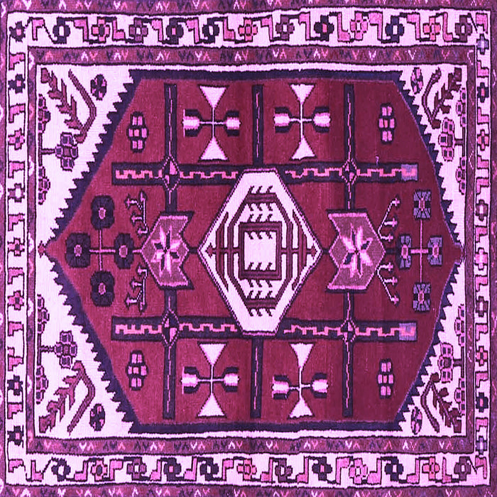 Square Persian Purple Traditional Rug, tr4180pur