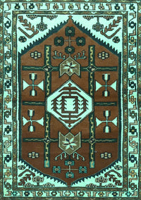 Persian Turquoise Traditional Rug, tr4180turq