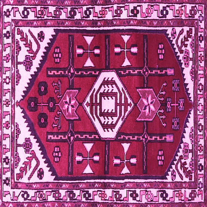 Square Persian Pink Traditional Rug, tr4180pnk