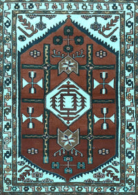 Persian Light Blue Traditional Rug, tr4180lblu