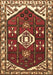 Machine Washable Persian Brown Traditional Rug, wshtr4180brn