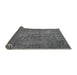 Sideview of Traditional Dark Gray Persian Rug, tr4181