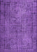 Machine Washable Persian Purple Traditional Area Rugs, wshtr4181pur