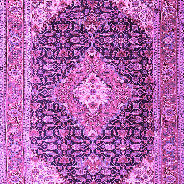 Machine Washable Medallion Purple Traditional Area Rugs, wshtr4182pur