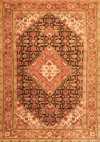 Medallion Orange Traditional Rug, tr4182org