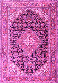 Medallion Pink Traditional Rug, tr4182pnk