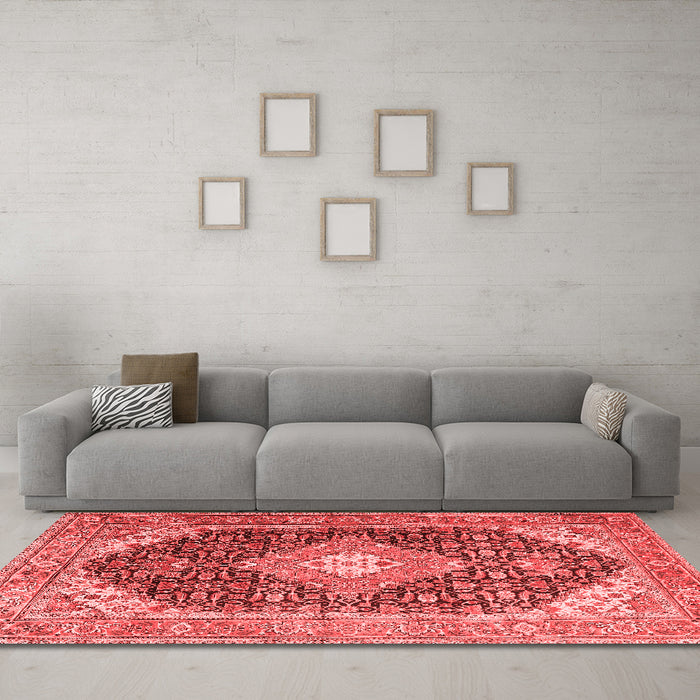 Traditional Red Washable Rugs