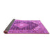 Sideview of Medallion Purple Traditional Rug, tr4182pur