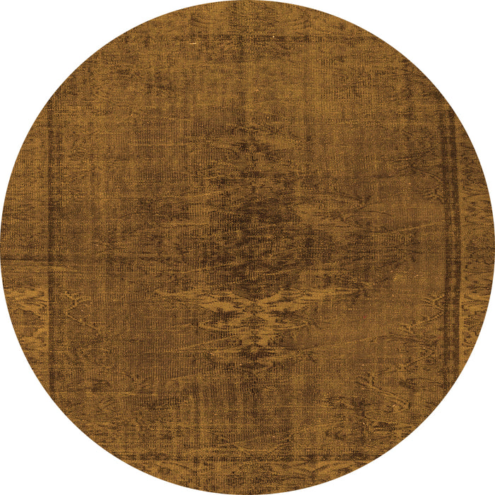 Square Persian Orange Traditional Rug, tr4183org