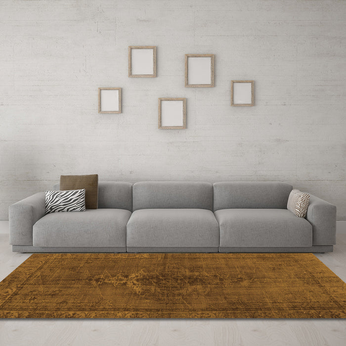 Machine Washable Persian Orange Traditional Area Rugs in a Living Room, wshtr4183org