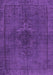 Machine Washable Persian Purple Traditional Area Rugs, wshtr4183pur