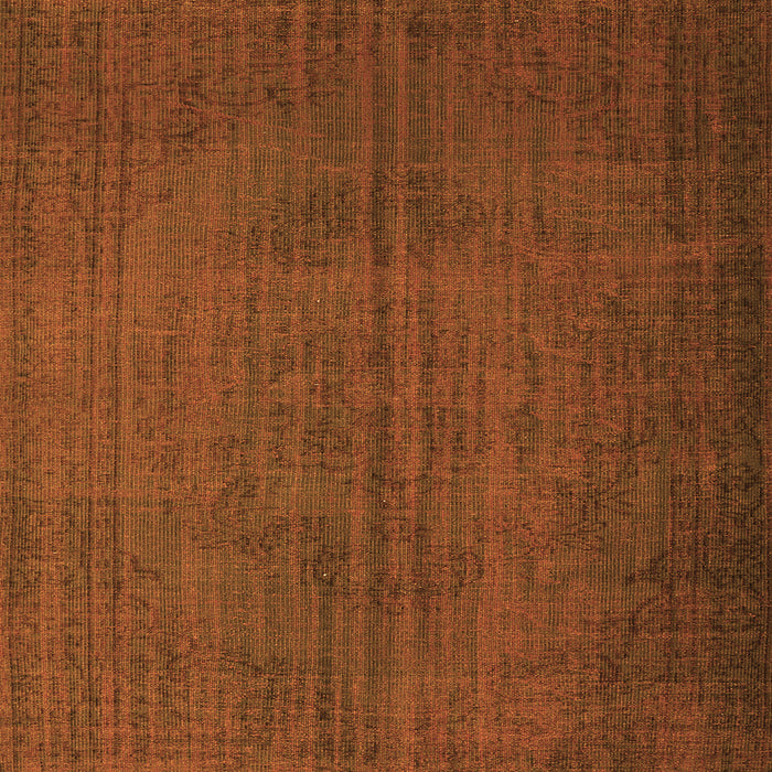 Round Machine Washable Persian Orange Bohemian Area Rugs, wshtr4184org