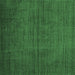 Square Machine Washable Persian Emerald Green Bohemian Area Rugs, wshtr4184emgrn