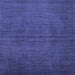 Square Machine Washable Persian Blue Bohemian Rug, wshtr4184blu