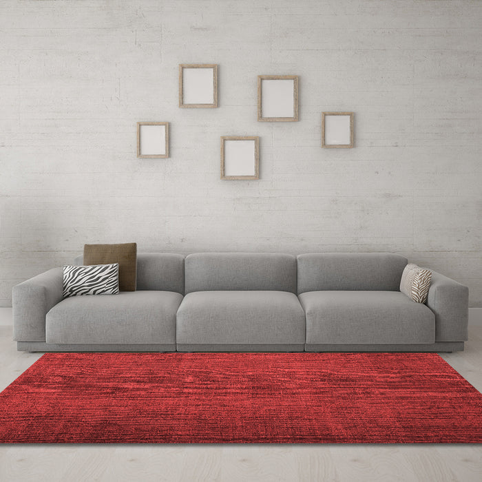 Bohemian Red Washable Rugs