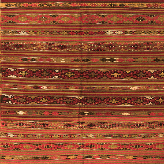 Serging Thickness of Southwestern Orange Country Rug, tr4185org
