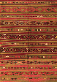 Southwestern Orange Country Rug, tr4185org