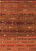 Southwestern Orange Country Rug, tr4185org