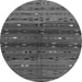 Machine Washable Southwestern Gray Country Rug, wshtr4185gry