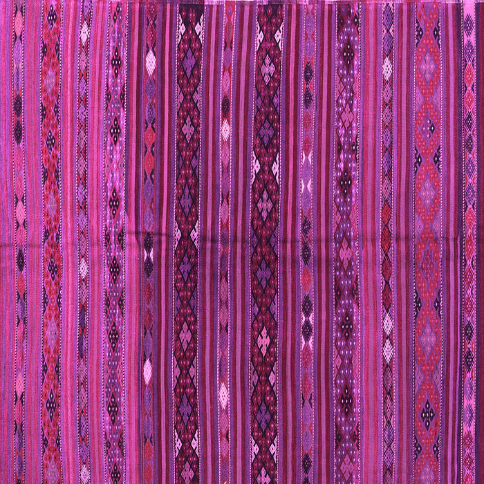 Square Machine Washable Southwestern Pink Country Rug, wshtr4185pnk