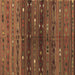 Square Southwestern Brown Country Rug, tr4185brn