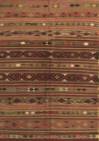 Southwestern Brown Country Rug, tr4185brn